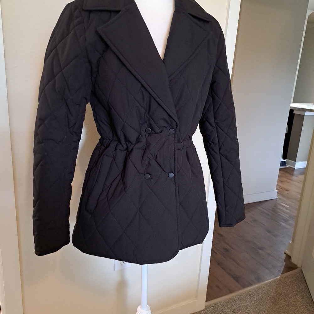BCBGMAXAZRIA womens JACKET COAT Sz S Black Likenew